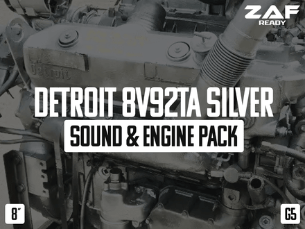 Detroit 8V92TA Silver Sound &amp; Engine Pack