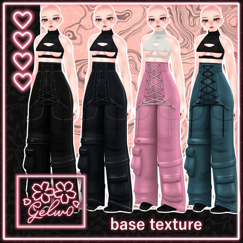 ❝ Tied Up Pants ❞ w/ Top [ Vel Base ]