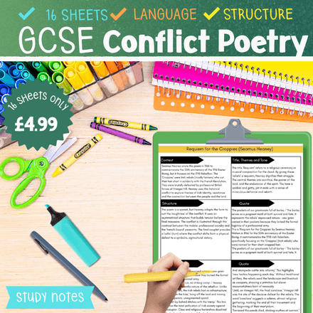 Study Notes for Conflict Poetry - CCEA English Literature