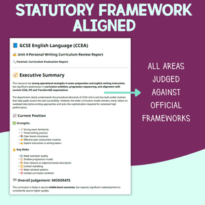 Free Curriculum Report Prompt