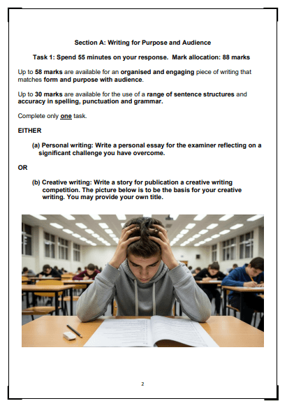 Unit 4 English Language Complete Mock Papers x 3