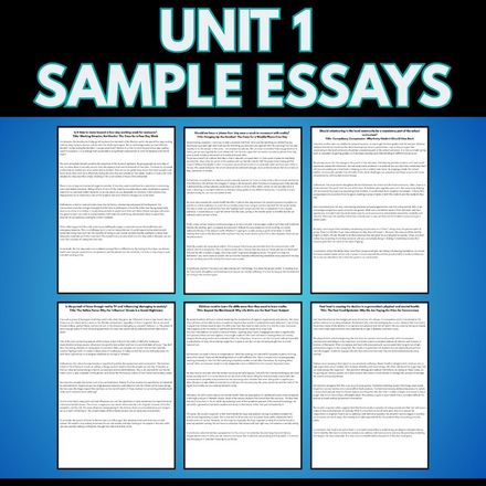 Unit 1 Task 1, 21 Sample Essays, Bore-ometre Sheet and Blank Word Bank 