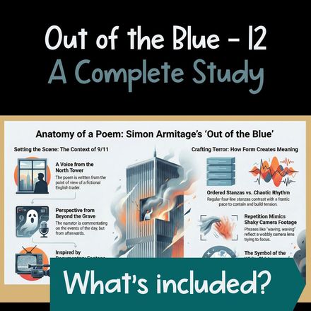 Complete Study Guide for Out of the Blue - 12 by Simon Armitage