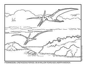 Pteranodon coloring page