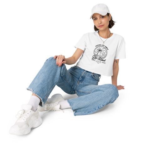 &#x27;Be Kind&#x27; Crop Women&#x27;s Tee