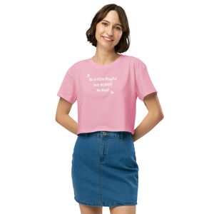 &#x27;Be A Little Playful&#x27; Women&#x27;s Cropped Tee