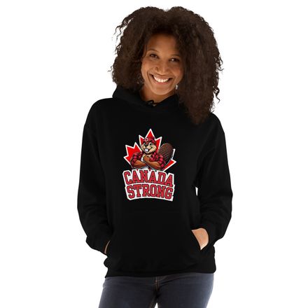 Unisex Heavy Blend Hoodie: Canada Strong (Beaver Character B2)