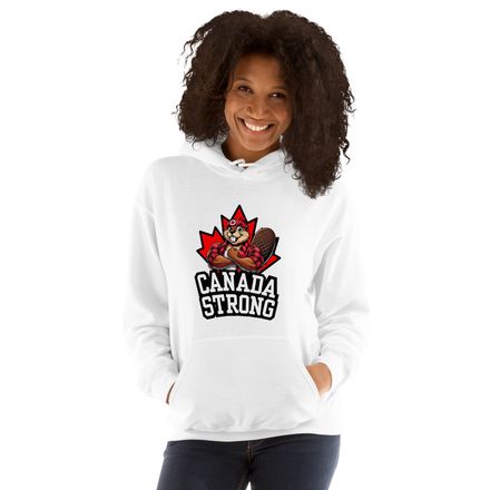Unisex Heavy Blend Hoodie: Canada Strong (Beaver Character B)