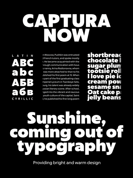 Captura Now Family | 18 Font Styles