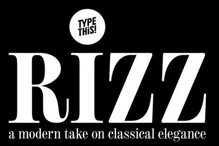 Rizz | 2 Font Styles