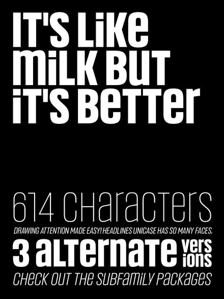 Headlines Unicase | 42 Font Styles - V2