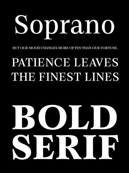 Soprano Family | 5 Font Styles