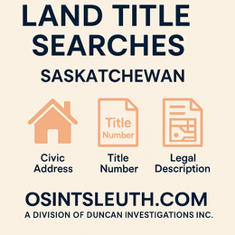 Land Title Searches in Saskatchewan