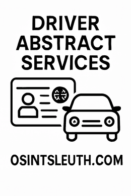 Alberta Driver&#x27;s Abstract ( 3 year, 5 year, 10 years)