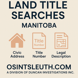 Land Title Searches in Manitoba