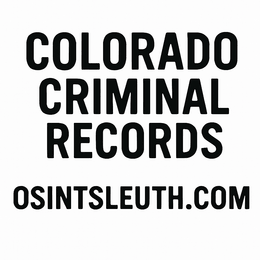 Colorado Criminal Records