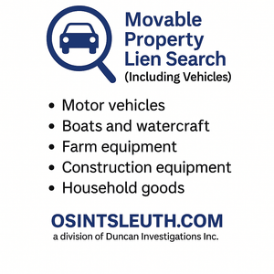 Personal Property Searches in New Brunswick, Newfoundland, Labrador, Nova Scotia, NWT and PEI