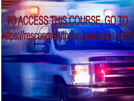 Primary Care Paramedic prep course for COPR