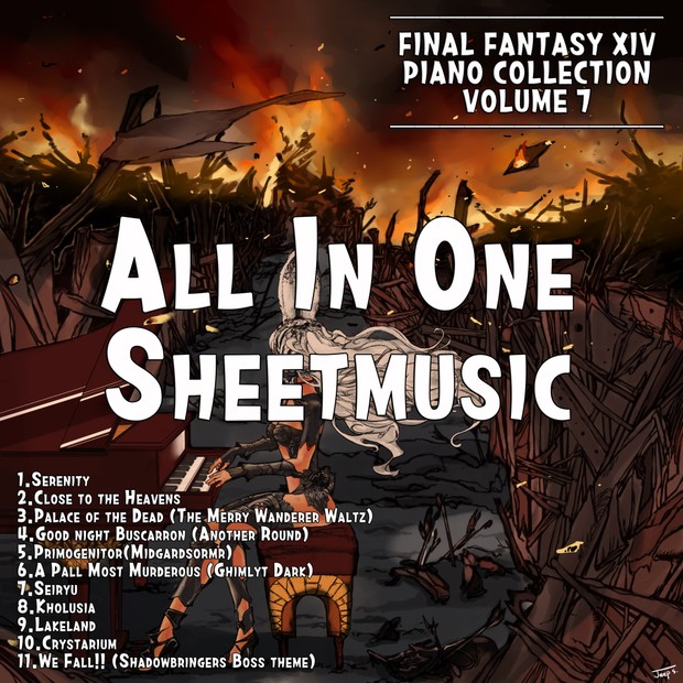 Final Fantasy XIV Piano Collection, Vol. 7 All in one Sheetmusic+MIDI