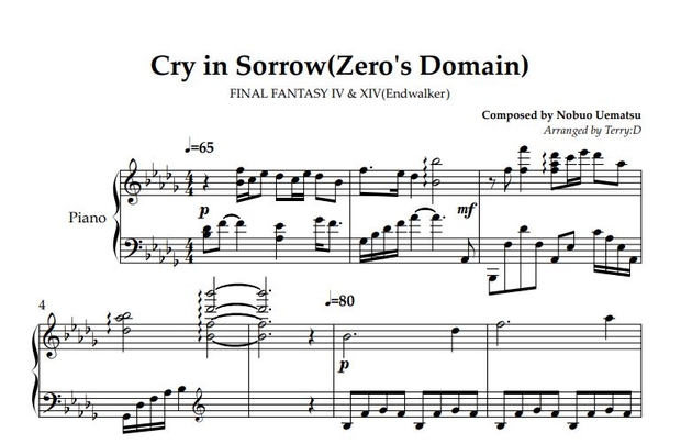 FFXIV Pianocollection Vol.10 All Sheetmusic + MIDI (Arr.by Terry:D)