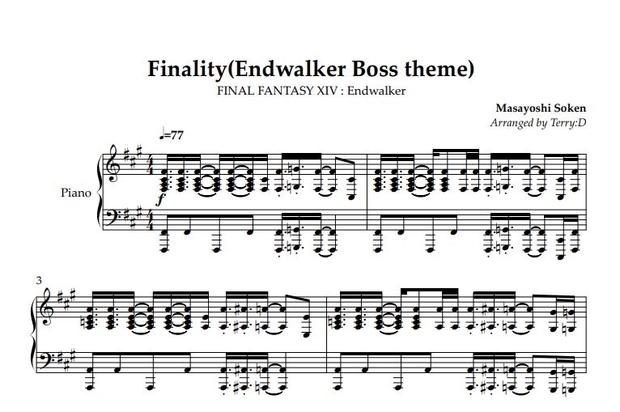 FFXIV Pianocollection Vol.10 All Sheetmusic + MIDI (Arr.by Terry:D)