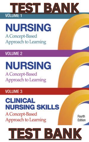 TEST BANK for Nursing A Concept-Based Approach to Learning Volume I, II &amp; III 4th Edition