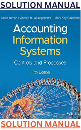 SOLUTIONS MANUAL for Accounting Information Systems Controls and Processes, 5th Edition by Leslie Tu