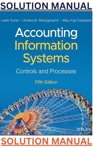 SOLUTIONS MANUAL for Accounting Information Systems Controls and Processes, 5th Edition by Leslie Tu