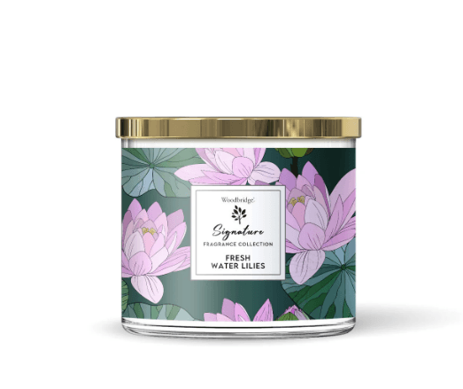 Woodbridge -3 Wick Candle in Glass with metal Lid - 410g