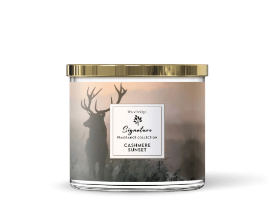 Woodbridge -3 Wick Candle in Glass with metal Lid - 410g