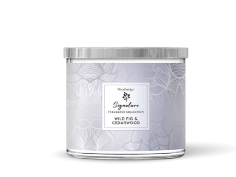 Woodbridge -3 Wick Candle in Glass with metal Lid - 410g