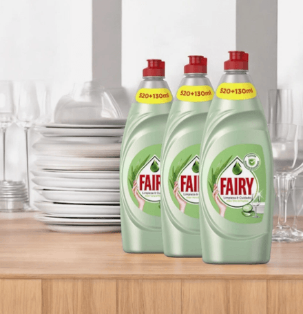 3x FAIRY ALOE DERMA Dishwashing Liquid Concentrate (3x650ml)