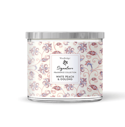 Woodbridge -3 Wick Candle in Glass with metal Lid - 410g