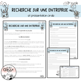 Recherche sur une entreprise