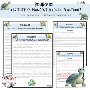 Pourquoi les tortues mangent-elles du plastique ?