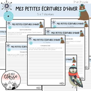 Mes petites écritures d&#x27;hiver