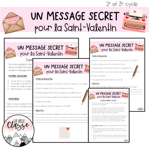 Sciences: Un message secret pour la Saint-Valentin
