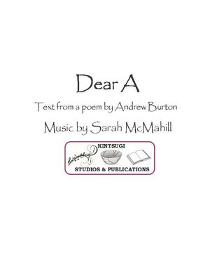 Dear A (SATB) - Perusal Copy and Audio