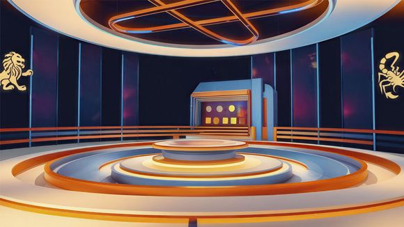 3D Virtual Studio Set Library Design 08