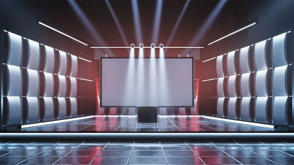 3D Virtual Studio Set News Design 22