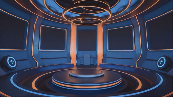 3D Virtual Studio Set Library Design 14