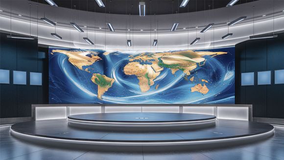 3D Virtual Studio Set News Design 70