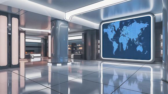 4K Virtual Studio TV Chat Set Design 07