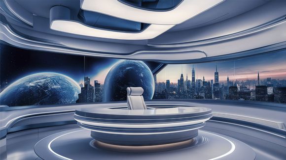 3D Virtual Studio Set Future Design 03