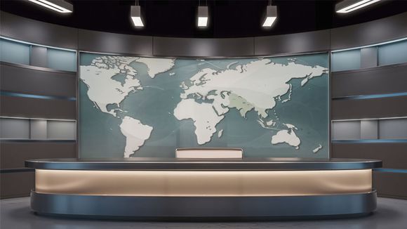 3D Virtual Studio Set News Design 50