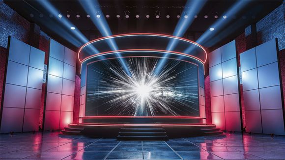 3D Virtual Studio Set News Design 35