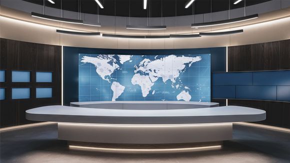 3D Virtual Studio Set News Design 29