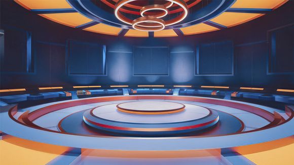 3D Virtual Studio Set Library Design 27