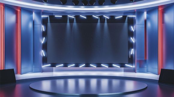 4K Virtual TV Studio Set Design 04