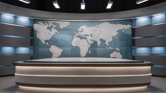 3D Virtual Studio Set News Design 60
